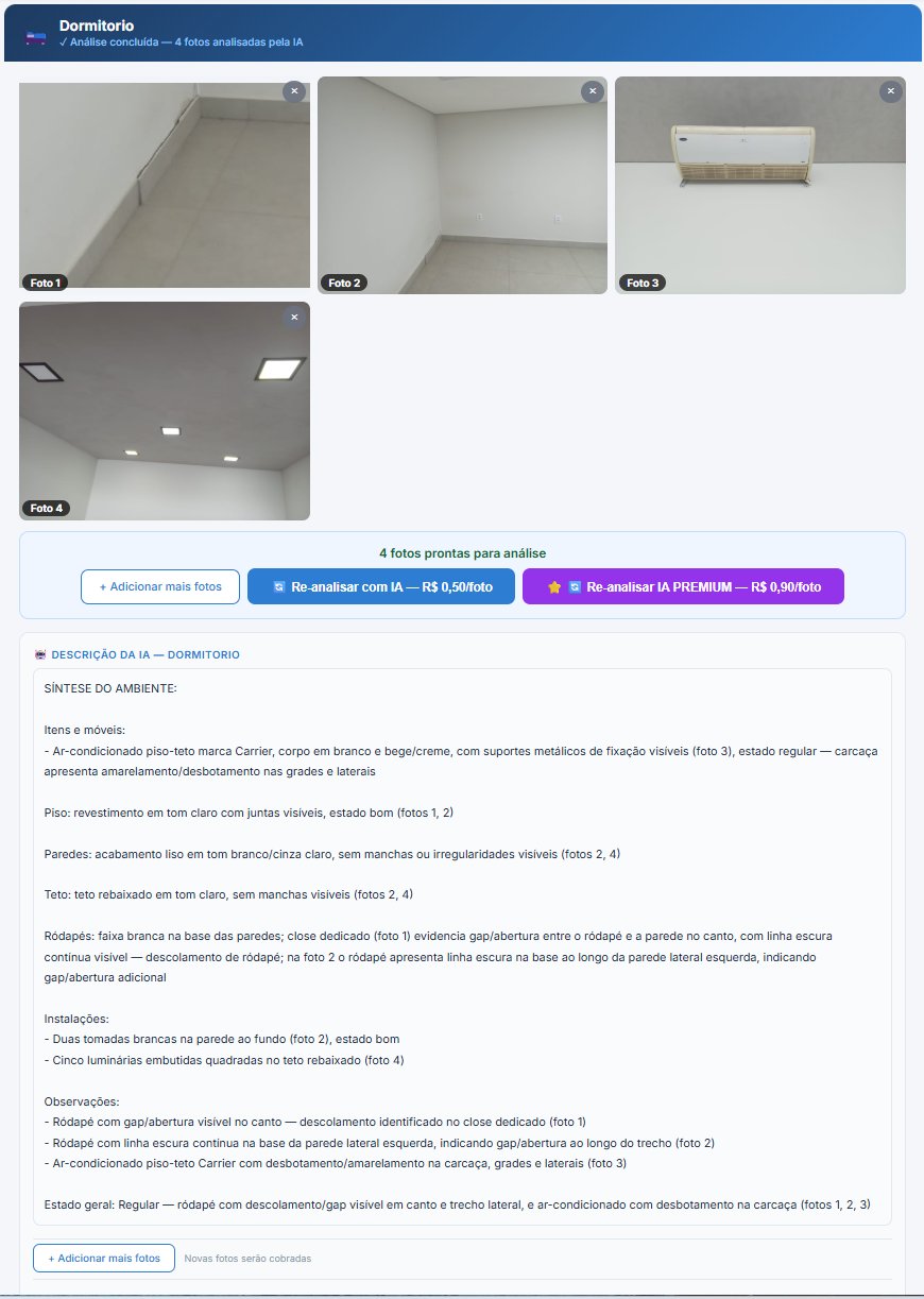 Tela com descricao gerada pela IA