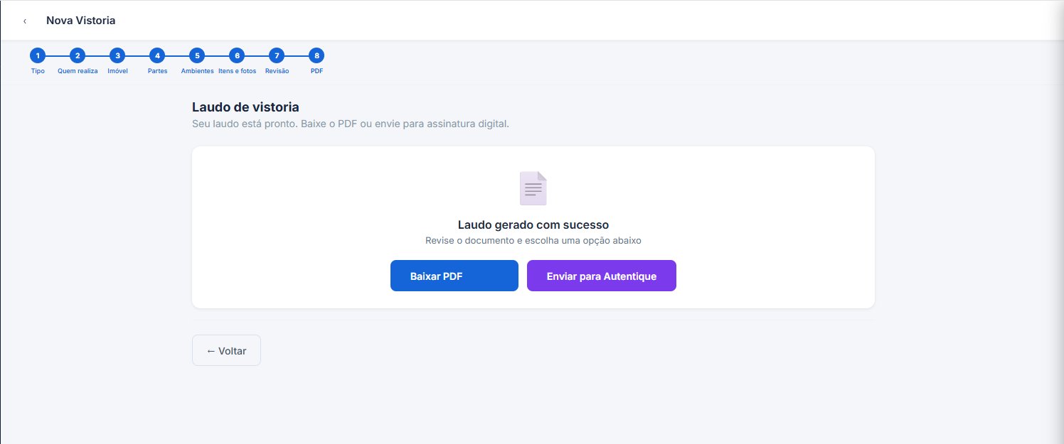 Tela final com PDF pronto para download
